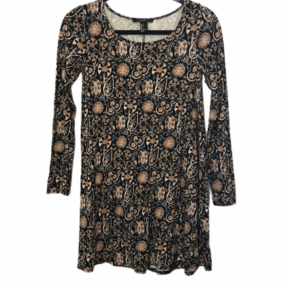 Forever 21 Black / Tan Dress Sz Small